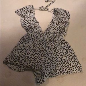 Lulus cheetah romper